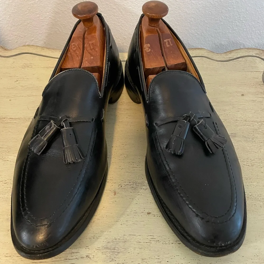 Allen Edmonds Made in USA Grayson Tassel Loafer‎ in Black Size 12 C $425